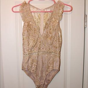 Hello Molly Glittery Bodysuit